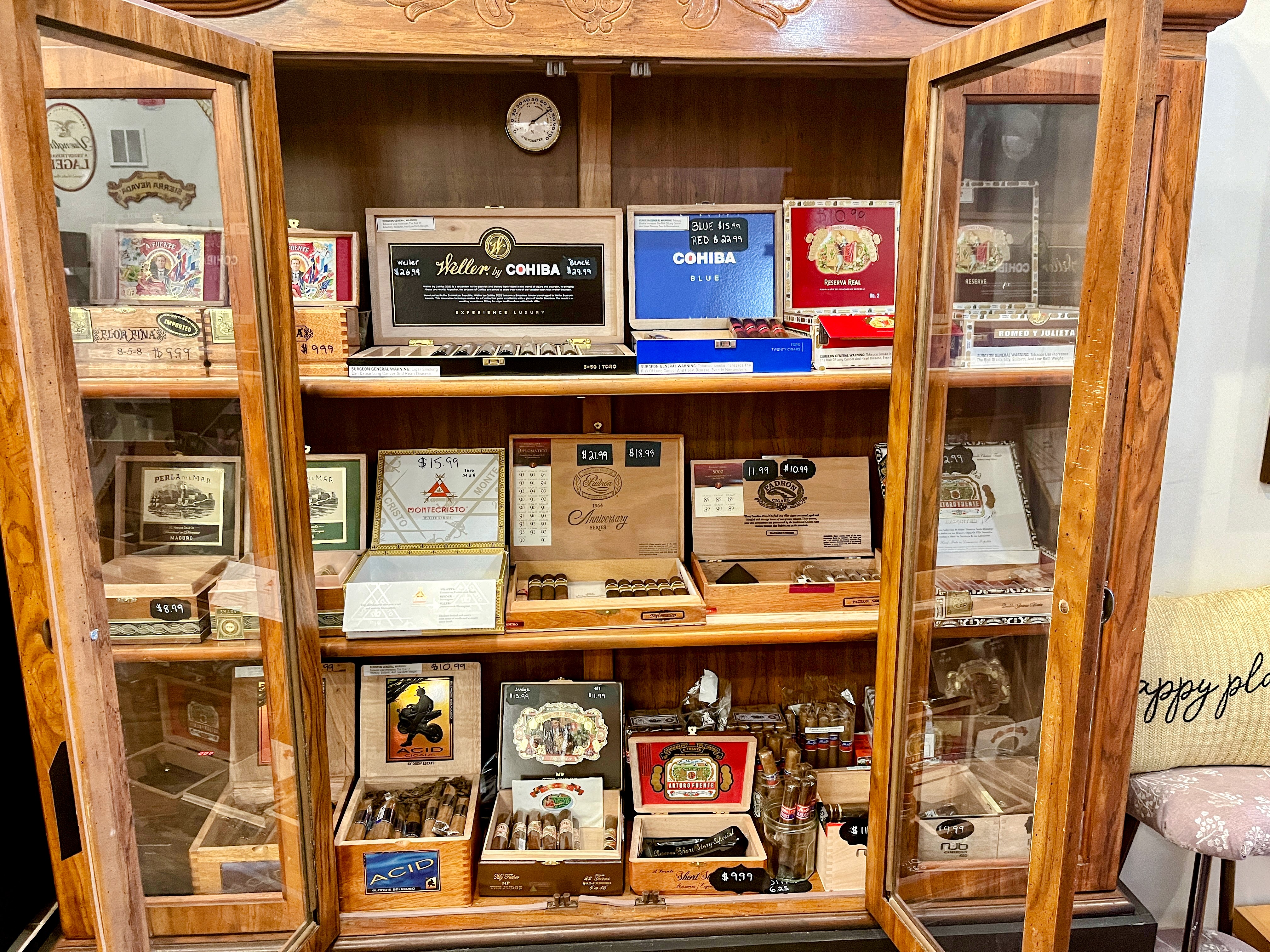 Cigar Humidor at The Tryon Bottle